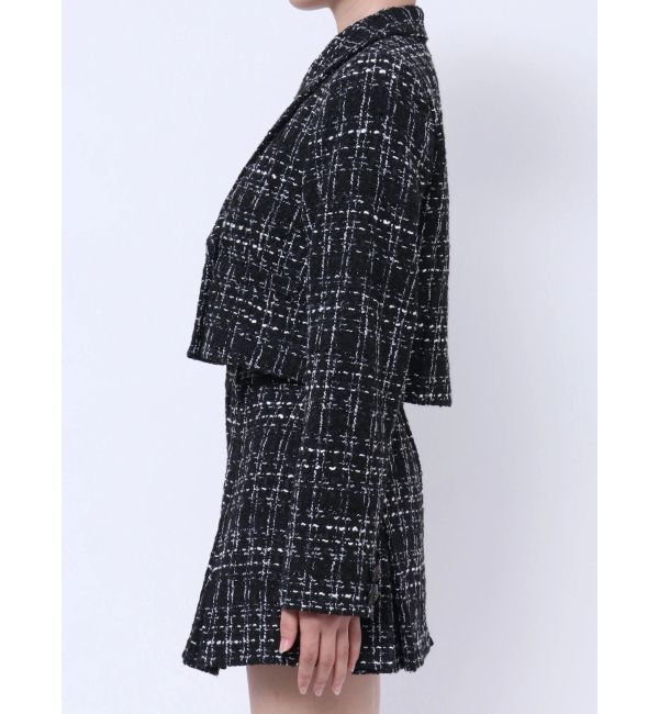 GYDA「TWEEDショートジャケット【SETUP着用可】」|テーラードジャケット|