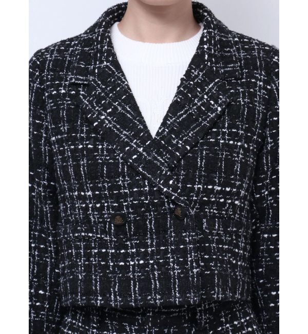 GYDA「TWEEDショートジャケット【SETUP着用可】」|テーラードジャケット|