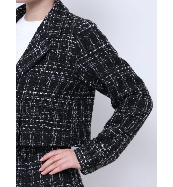 GYDA「TWEEDショートジャケット【SETUP着用可】」|テーラードジャケット|