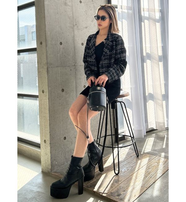 GYDA「TWEEDショートジャケット【SETUP着用可】」|テーラードジャケット|