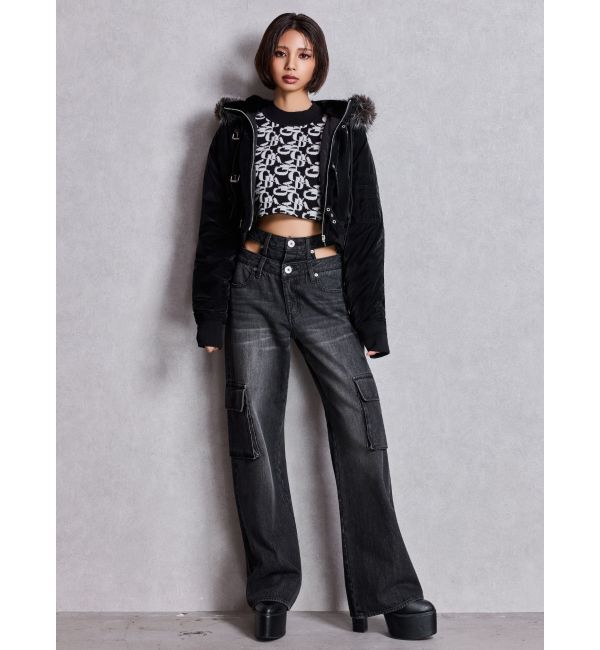 GYDA「GYDA pattern プチハイニットトップス」|ニット・セーター|