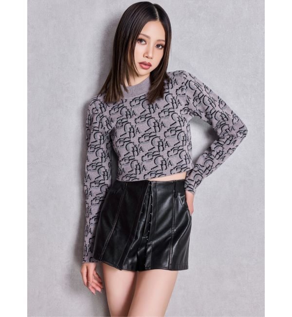 GYDA「GYDA pattern プチハイニットトップス」|ニット・セーター|