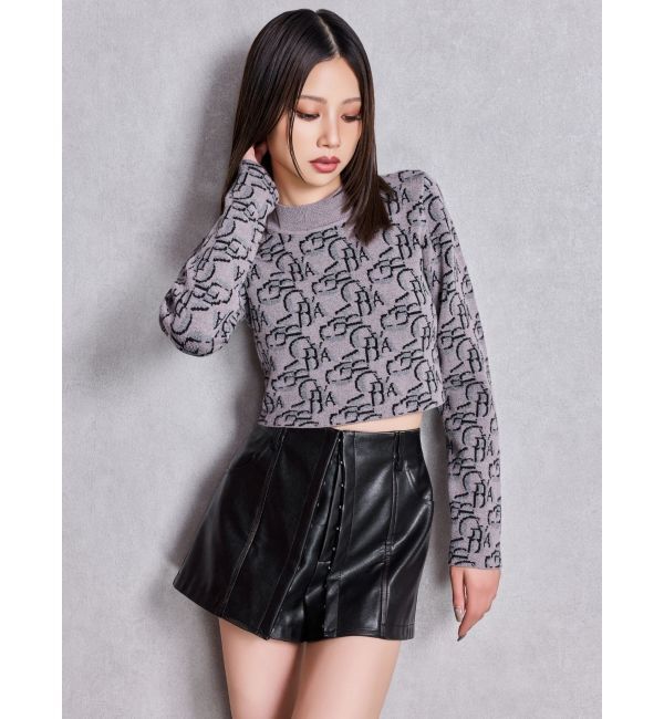 GYDA「GYDA pattern プチハイニットトップス」|ニット・セーター|