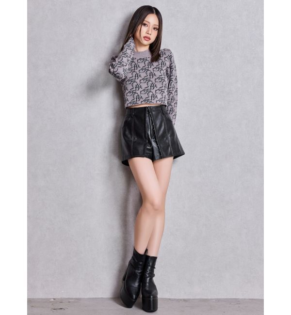 GYDA「GYDA pattern プチハイニットトップス」|ニット・セーター|