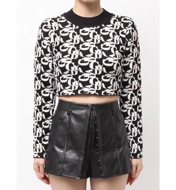 GYDA「GYDA pattern プチハイニットトップス」|ニット・セーター|