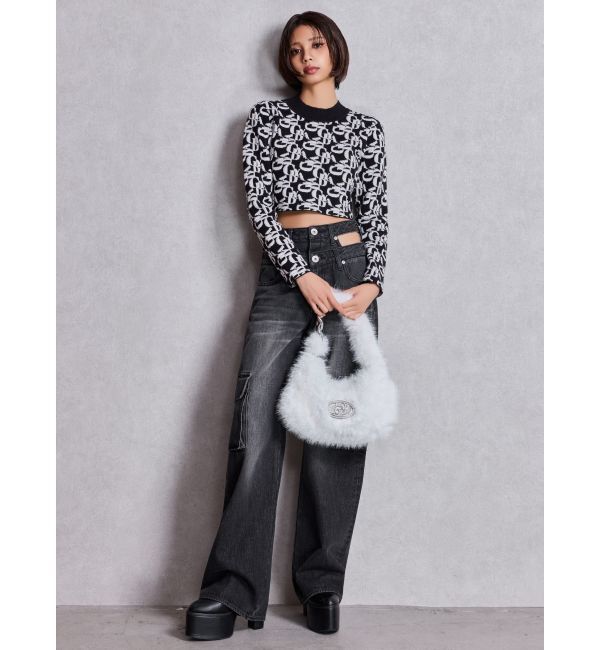 GYDA「GYDA pattern プチハイニットトップス」|ニット・セーター|