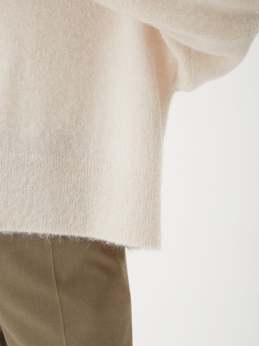 Mila Owen「【USAGI ONLINE・ZOZOTOWN限定カラー】ビジュー釦クロップドポロニットプルオーバー」|ポロシャツ|