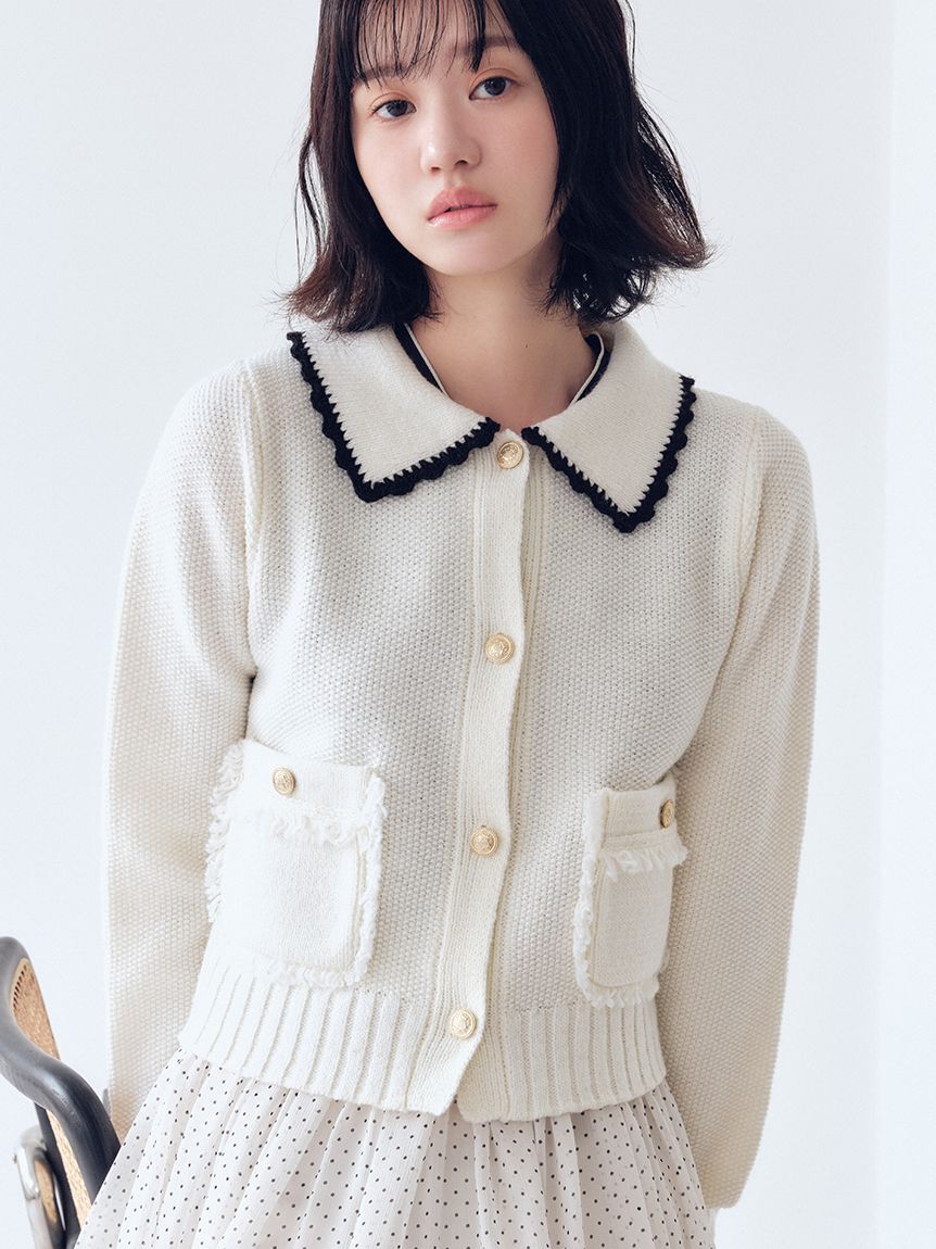 FURFUR「【限定カラー】ツイーディニットジャケット」|カーディガン|