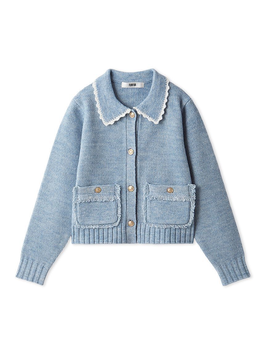 FURFUR「【限定カラー】ツイーディニットジャケット」|カーディガン|