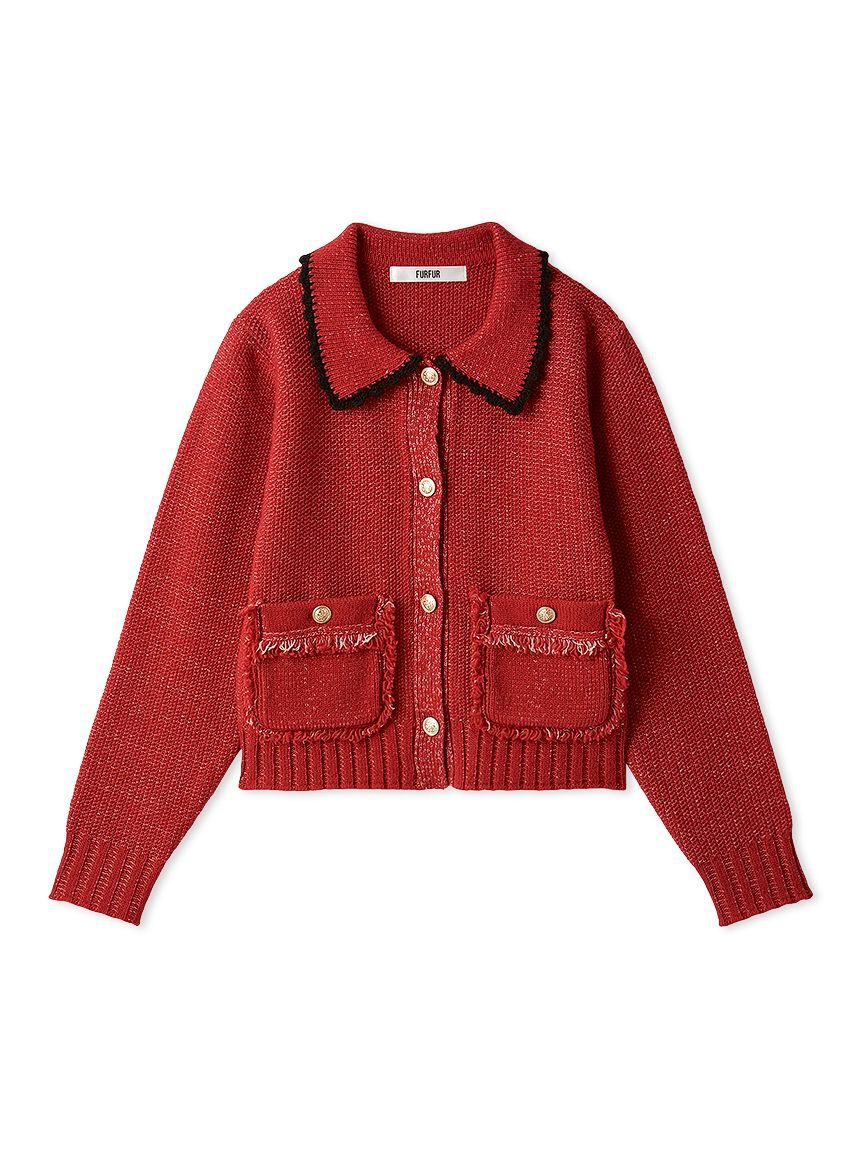 FURFUR「【限定カラー】ツイーディニットジャケット」|カーディガン|