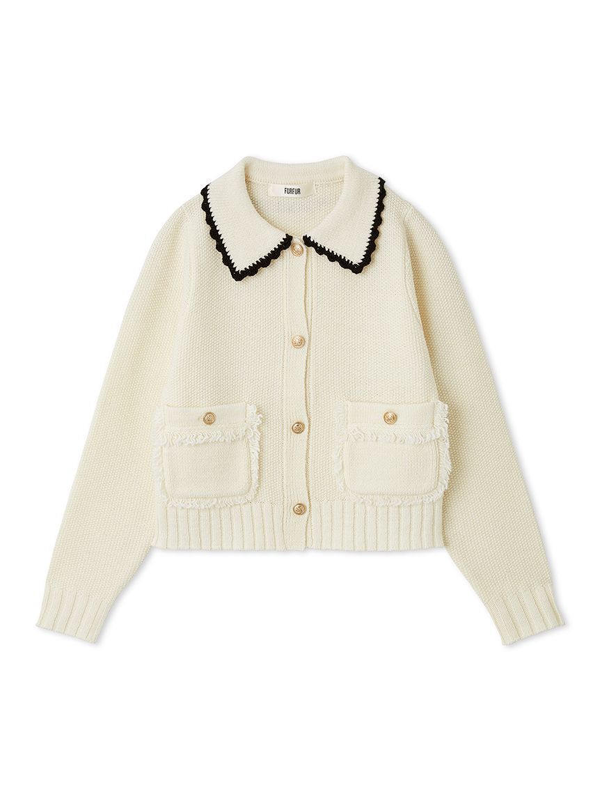 FURFUR「【限定カラー】ツイーディニットジャケット」|カーディガン|