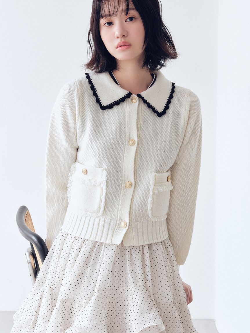 FURFUR「【限定カラー】ツイーディニットジャケット」|カーディガン|