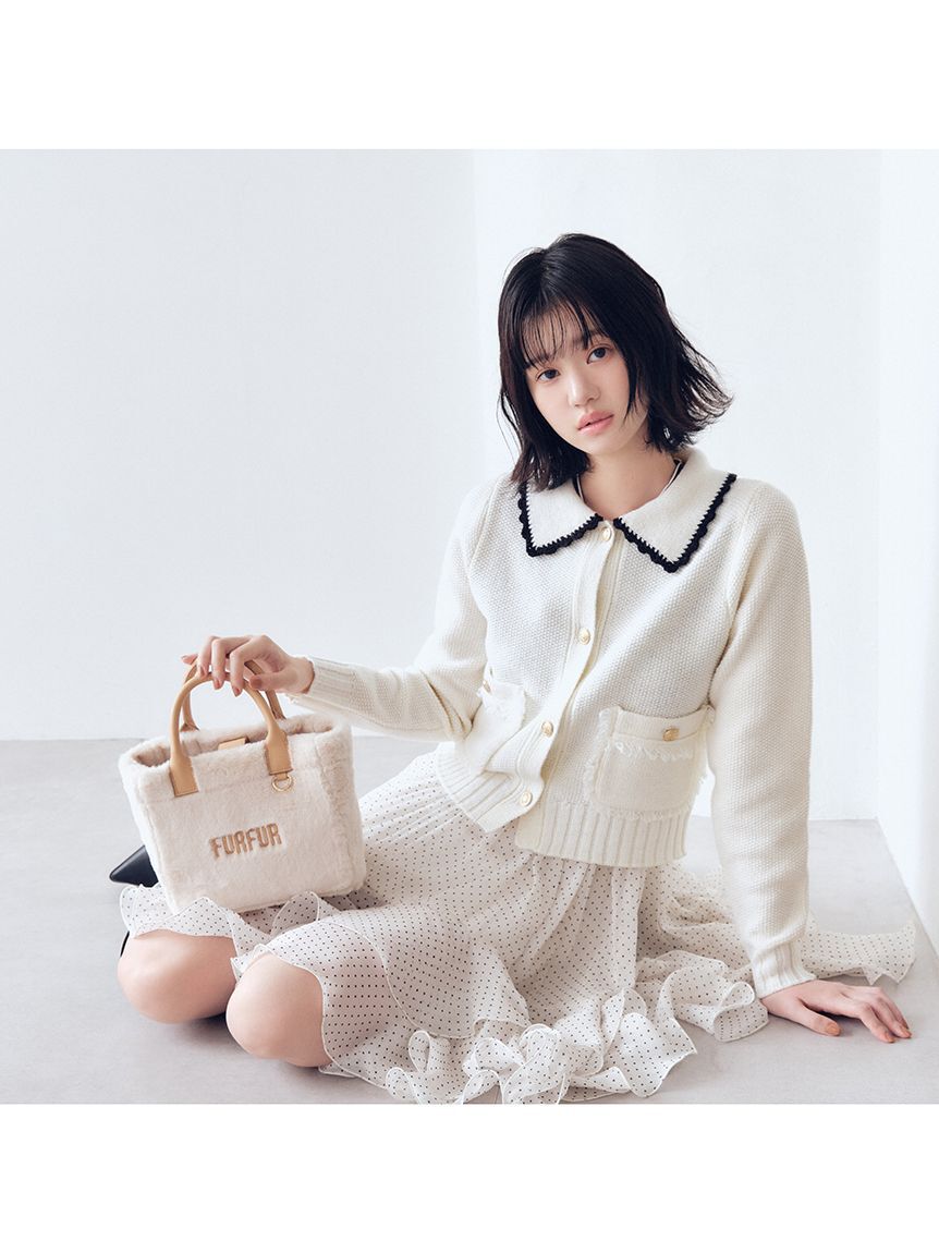 FURFUR「【限定カラー】ツイーディニットジャケット」|カーディガン|