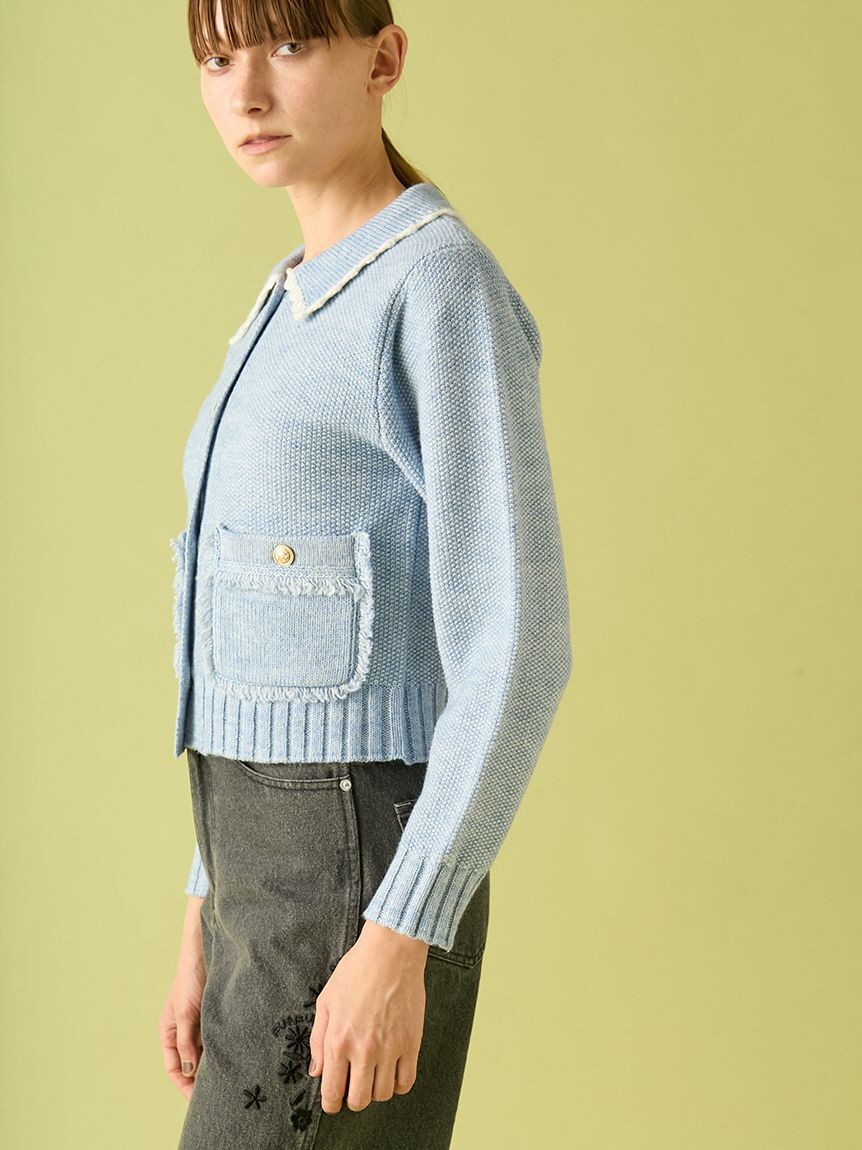 FURFUR「【限定カラー】ツイーディニットジャケット」|カーディガン|