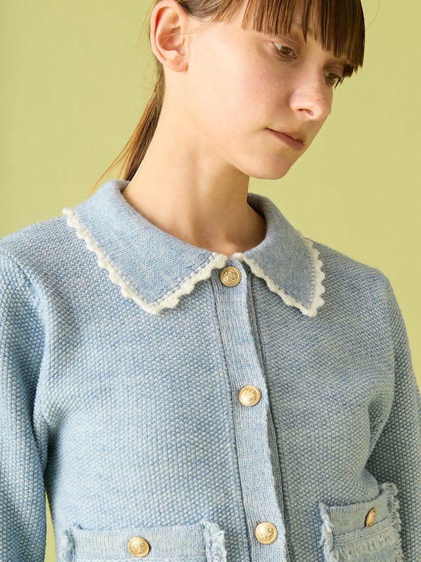 FURFUR「【限定カラー】ツイーディニットジャケット」|カーディガン|