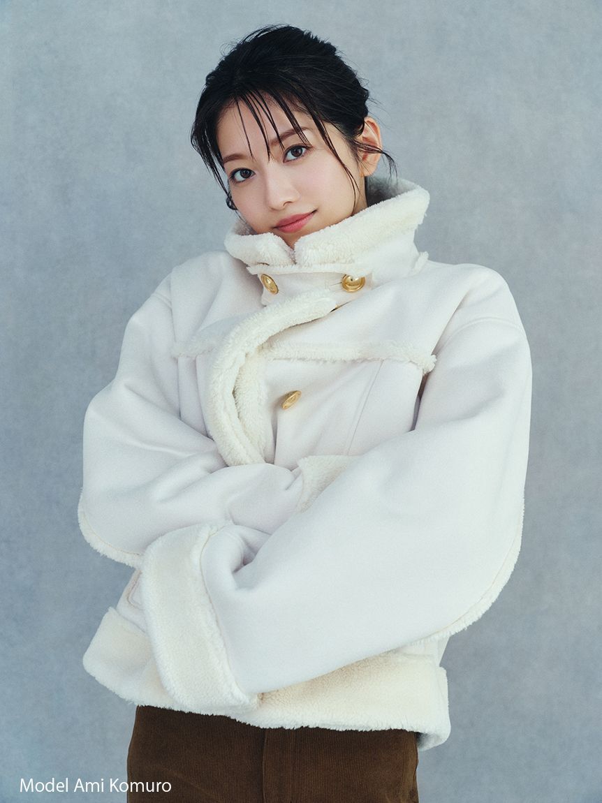 SNIDEL「【WEB限定/ボアコレクション】金ボタンバリエジャケット」|ブルゾン・スタジャン|