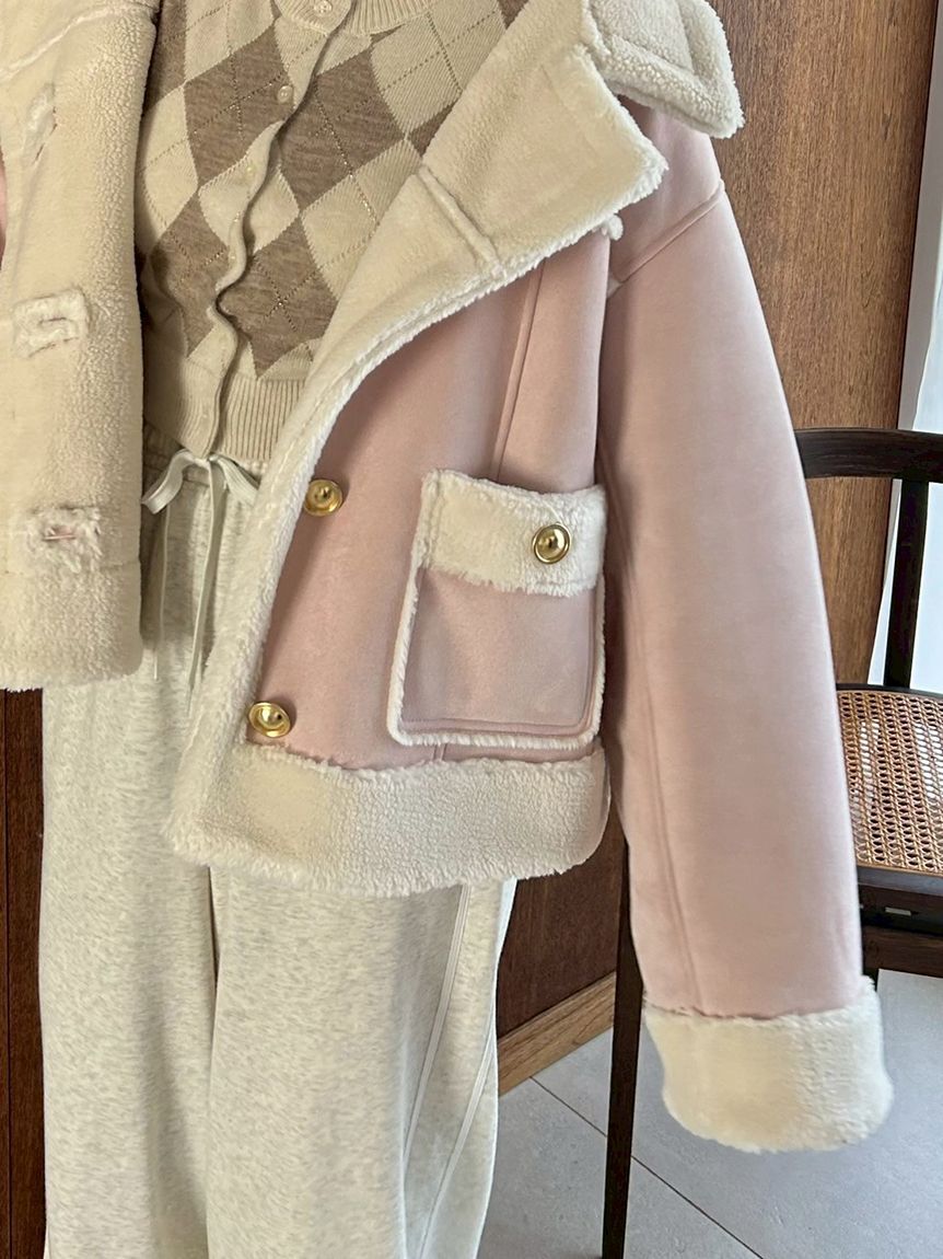 SNIDEL「【WEB限定/ボアコレクション】金ボタンバリエジャケット」|ブルゾン・スタジャン|