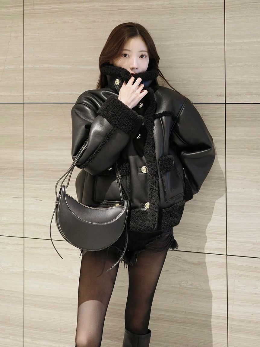 SNIDEL「【WEB限定/ボアコレクション】金ボタンバリエジャケット」|ブルゾン・スタジャン|