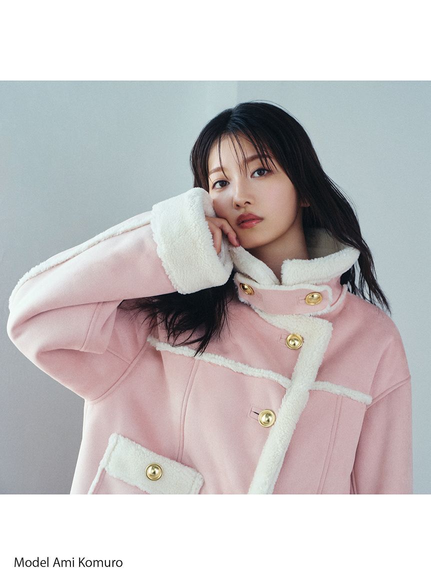 SNIDEL「【WEB限定/ボアコレクション】金ボタンバリエジャケット」|ブルゾン・スタジャン|