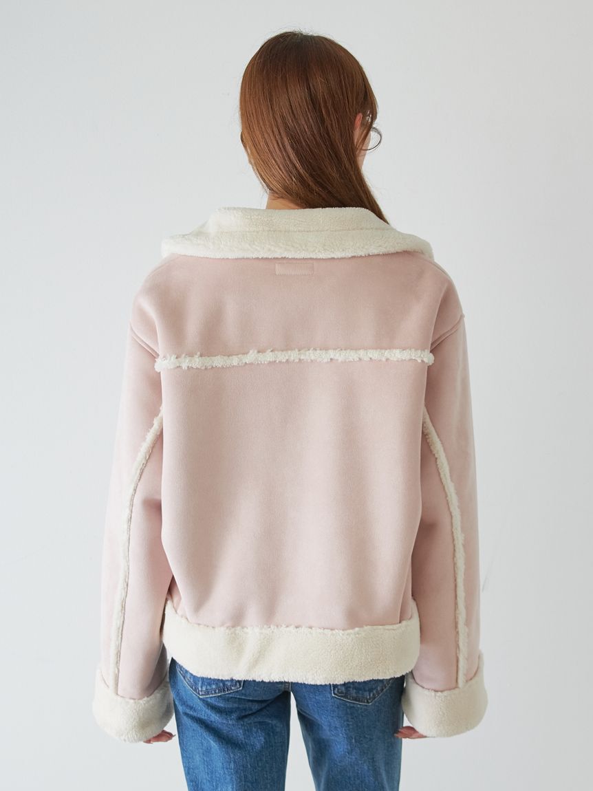 SNIDEL「【WEB限定/ボアコレクション】金ボタンバリエジャケット」|ブルゾン・スタジャン|