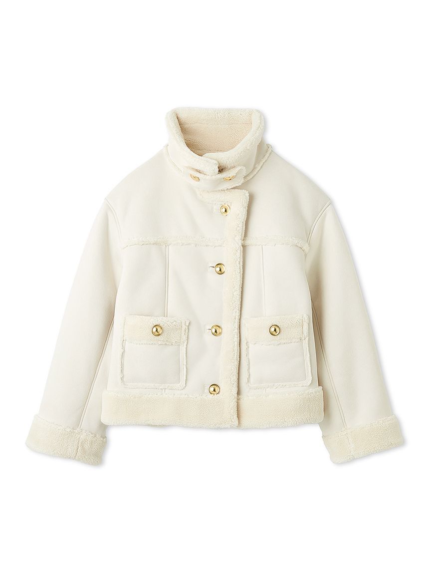 SNIDEL「【WEB限定/ボアコレクション】金ボタンバリエジャケット」|ブルゾン・スタジャン|