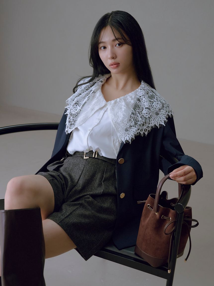 FRAY I.D「スエードリボンバッグ」|ショルダー・メッセンジャー|