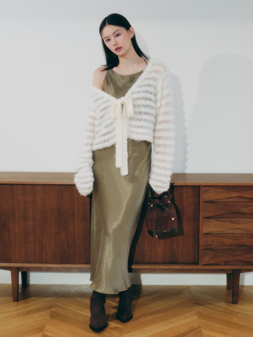 FRAY I.D「スエードリボンバッグ」|ショルダー・メッセンジャー|