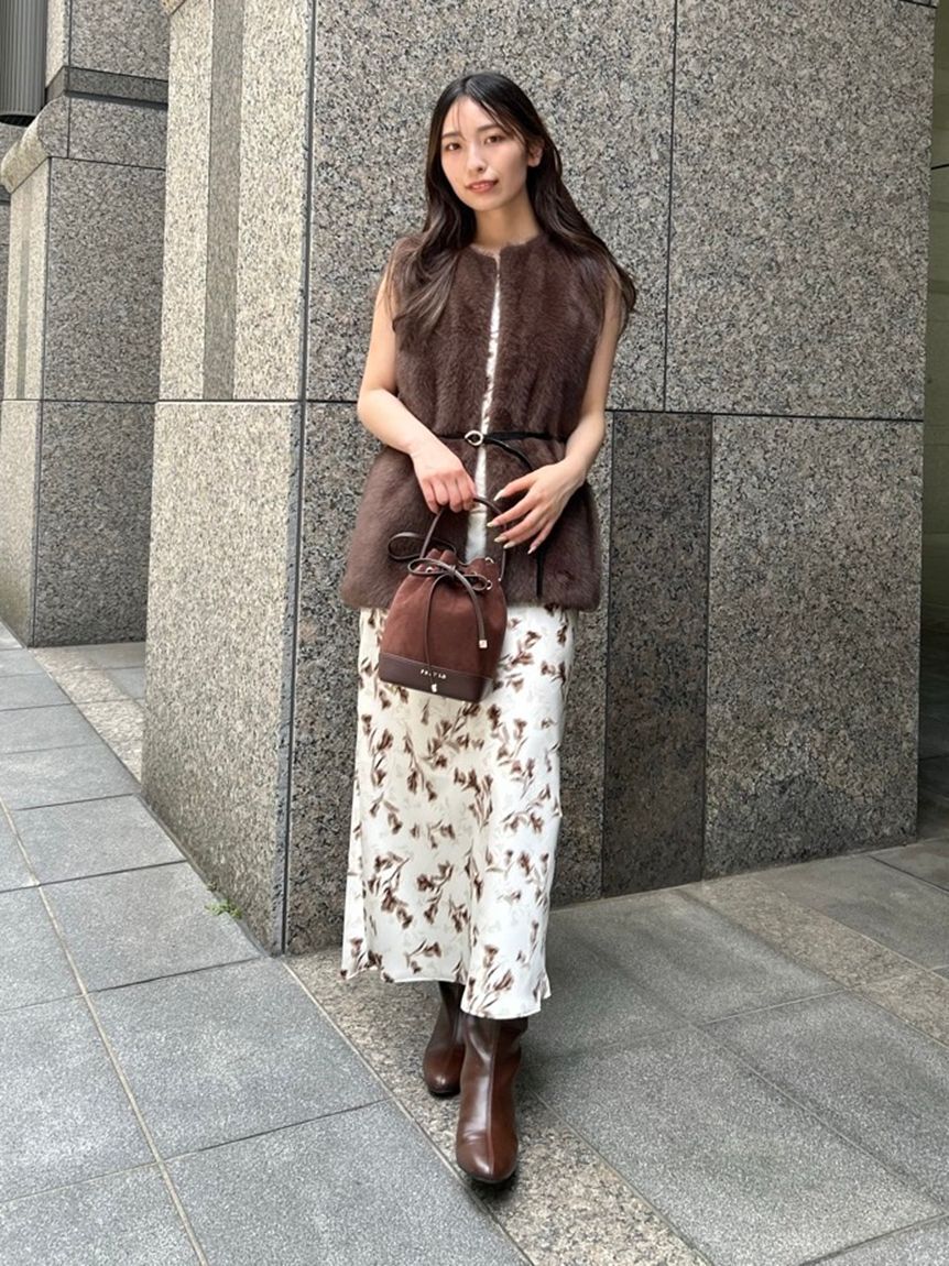 FRAY I.D「スエードリボンバッグ」|ショルダー・メッセンジャー|