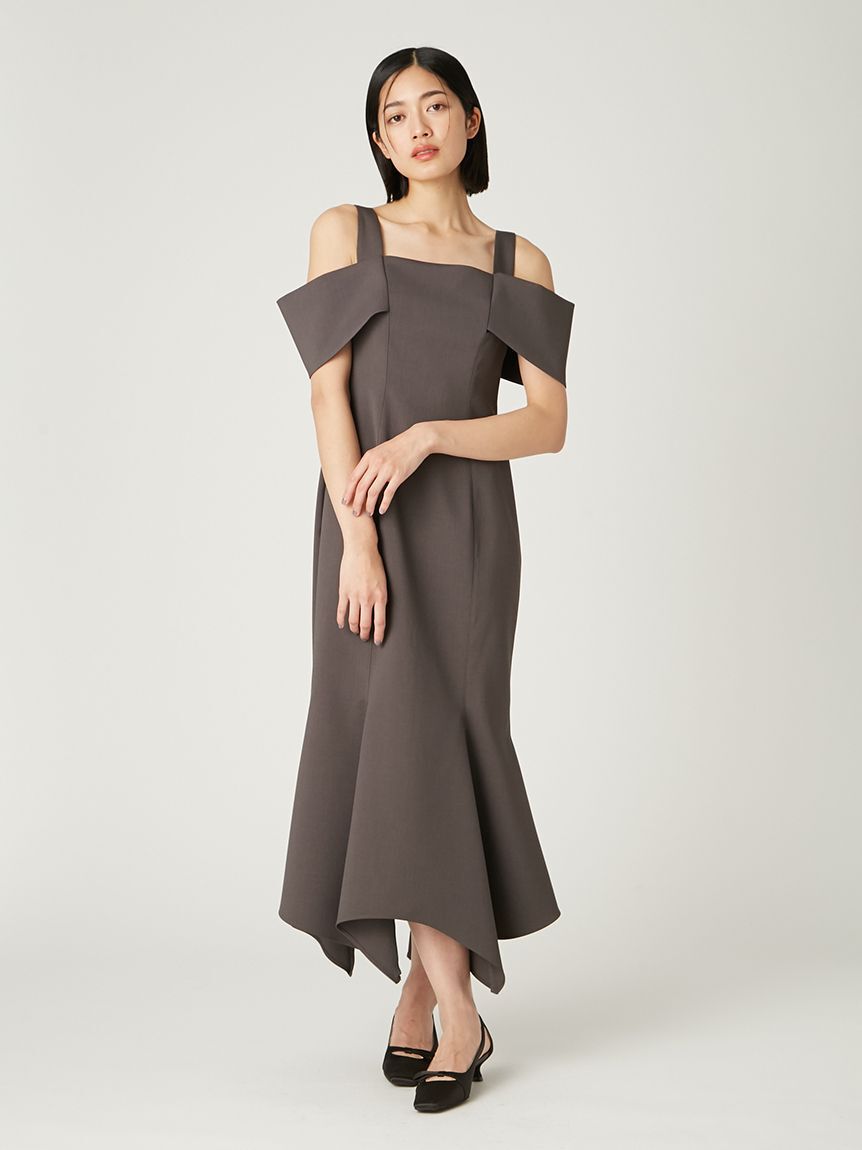 FRAY I.D「オフショルアシメマーメイドドレス」|ドレス|