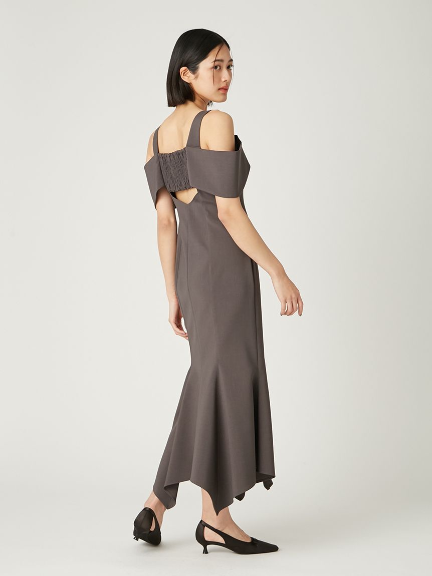 FRAY I.D「オフショルアシメマーメイドドレス」|ドレス|