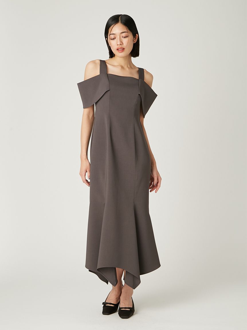 FRAY I.D「オフショルアシメマーメイドドレス」|ドレス|