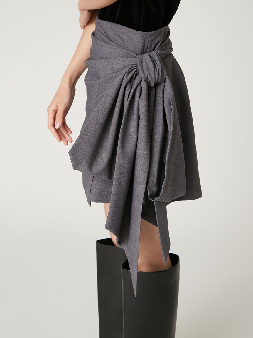 FRAY I.D「ボリュームリボンタフタミニスカート」|スカート|