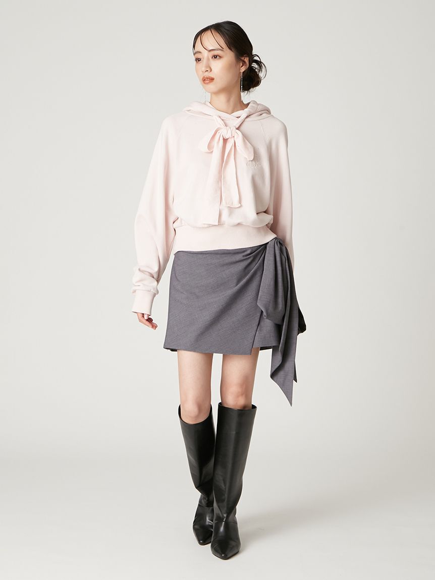 FRAY I.D「ボリュームリボンタフタミニスカート」|スカート|