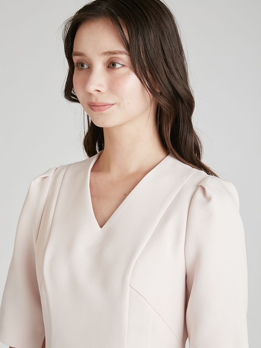 CELFORD「Ｖネックフィット＆フレアワンピース」|ワンピース|