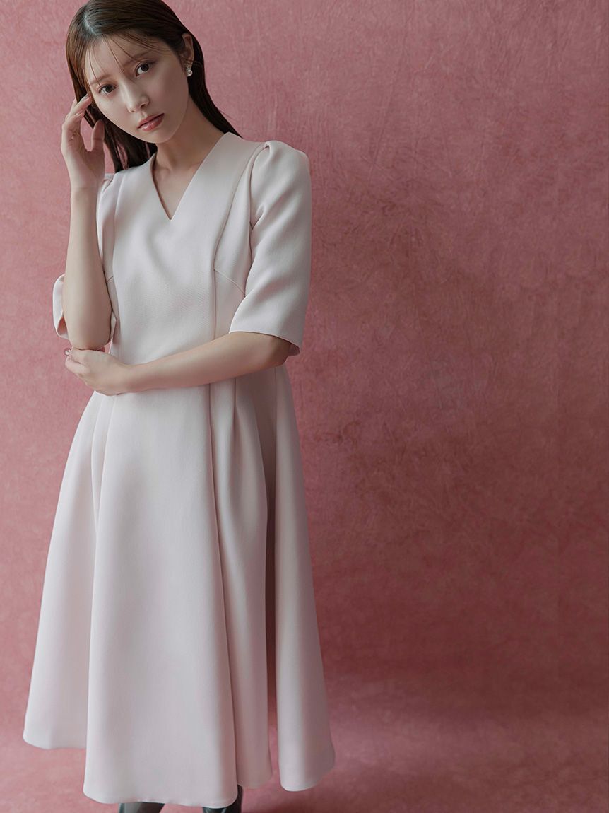 CELFORD「Ｖネックフィット＆フレアワンピース」|ワンピース|LPNK