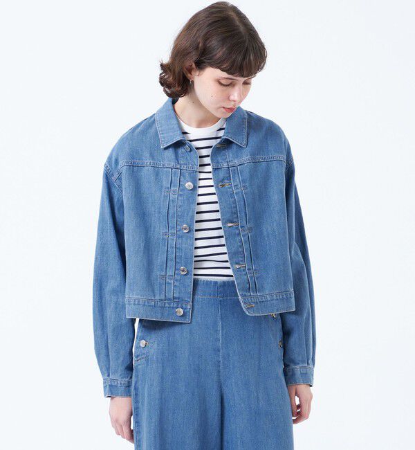 MACKINTOSH PHILOSOPHY「コットンリネンデニムジャケット」|ブルゾン・スタジャン|ライトブルー