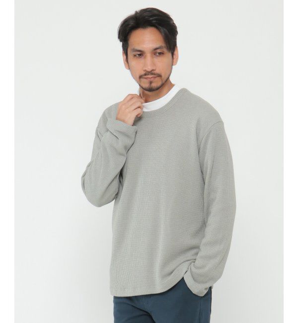 ikka「畦裏起毛アンサンブル」|パーカー|