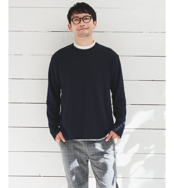 ikka「畦裏起毛アンサンブル」|パーカー|