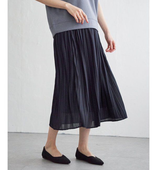 ikka「ラメパフプルオーバープリーツスカートセット」|ワンピース|