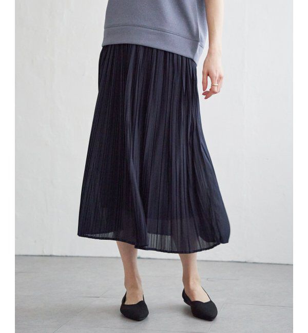 ikka「ラメパフプルオーバープリーツスカートセット」|ワンピース|