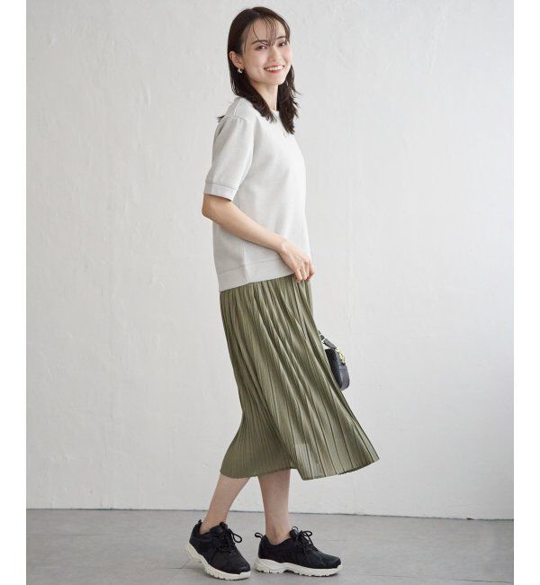 ikka「ラメパフプルオーバープリーツスカートセット」|ワンピース|