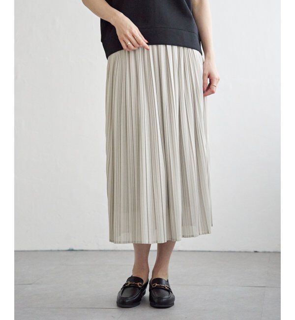 ikka「ラメパフプルオーバープリーツスカートセット」|ワンピース|