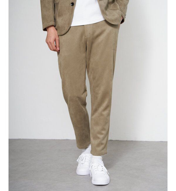 IKKA LOUNGE「GOKU楽 ワークスエードライクパンツ」|その他|ベージュ