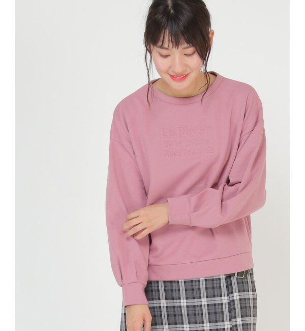 Lbc with Life「エンボス加工プルオーバー」|その他|ピンク