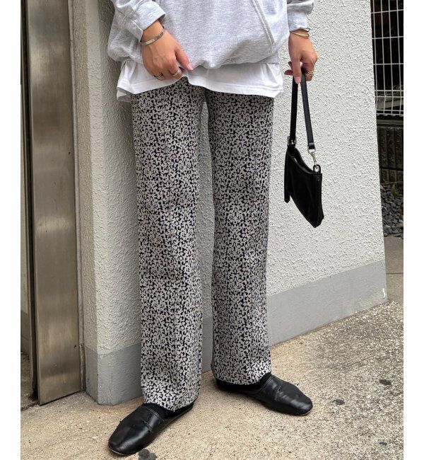 Lbc with Life「ニットジャガードパンツ」|その他|ブラック