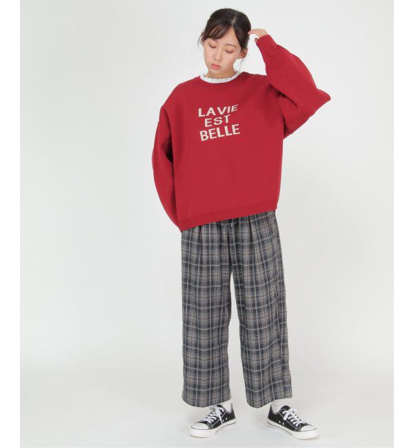 Lbc with Life「三角テレコ襟フリルロンT」|Tシャツ・カットソー|