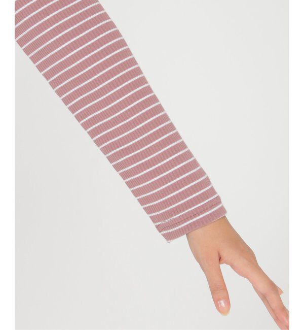 Lbc with Life「三角テレコ襟フリルロンT」|Tシャツ・カットソー|