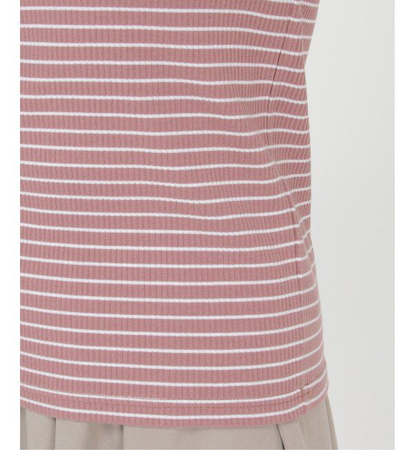 Lbc with Life「三角テレコ襟フリルロンT」|Tシャツ・カットソー|