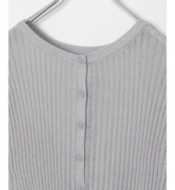 VENCE share style「ラメシアーリブ2WAYカーディガン」|カーディガン|