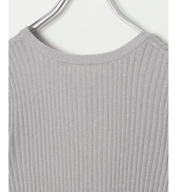 VENCE share style「ラメシアーリブ2WAYカーディガン」|カーディガン|